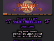 Tablet Screenshot of freeholdspooktacular.com